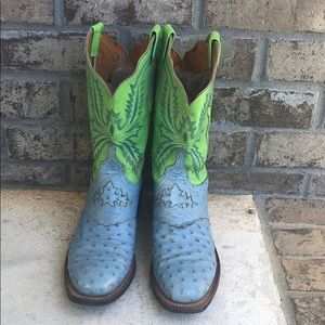 Lucchese Full Quill Ostrich Boots